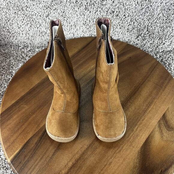 Livie & Luca Neve Flower Toddler Size 7 Full Boot Caramel Girls Shoes Brown - Picture 4 of 12
